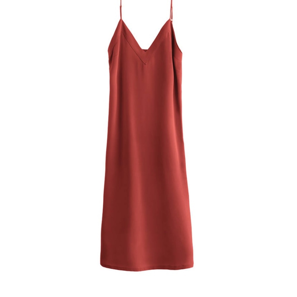 Cuyana satin midi dress